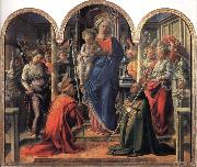 Fra Filippo Lippi Madonna and Child with Angels,St Frediano and St Augustine Sweden oil painting artist